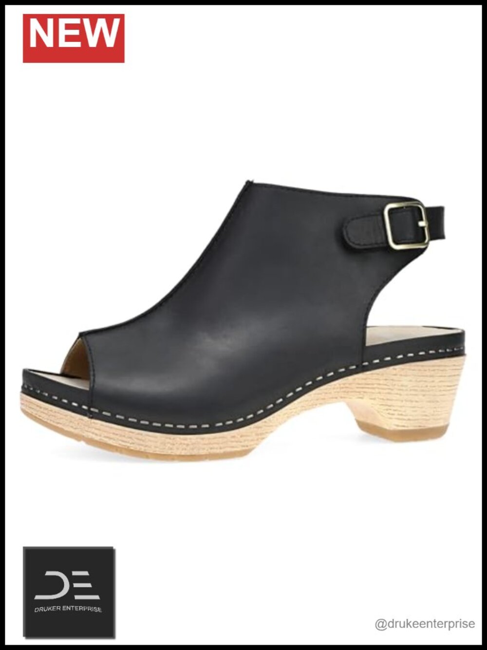 Dansko Lizzy Leather Peep-Toe Bootie Ankle Boots